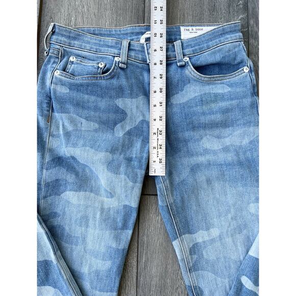 Rag & Bone Cate Faded Camo Ankle Skinny Jeans size 26 women A000323 - Picture 9 of 11